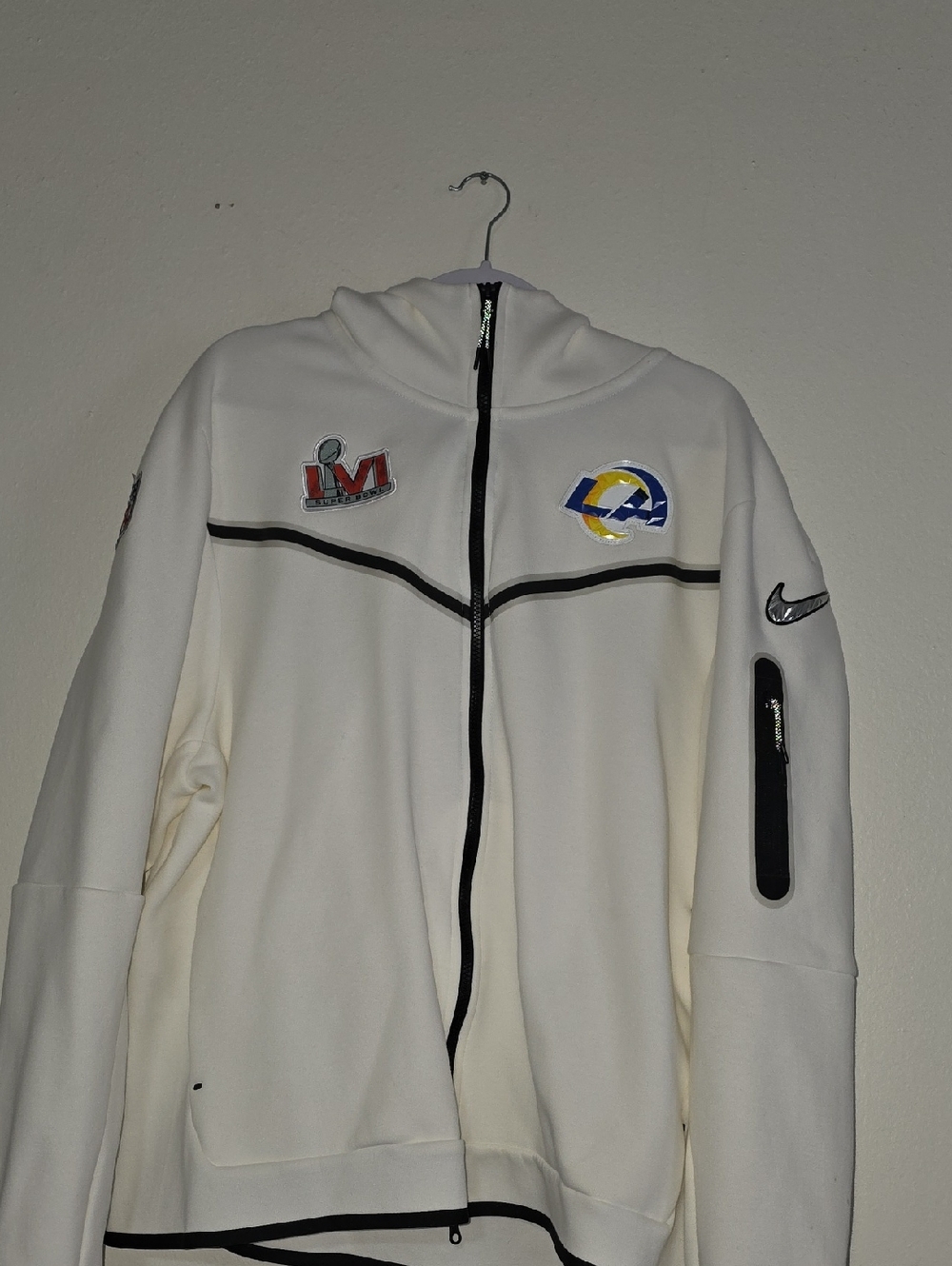 Nike Diamond Collection Hooded Performance Jacket with LA Rams Superbowl LVI